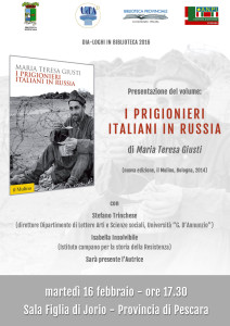 Locandina volume "I PRIGIONIERI ITALIANI IN RUSSIA"